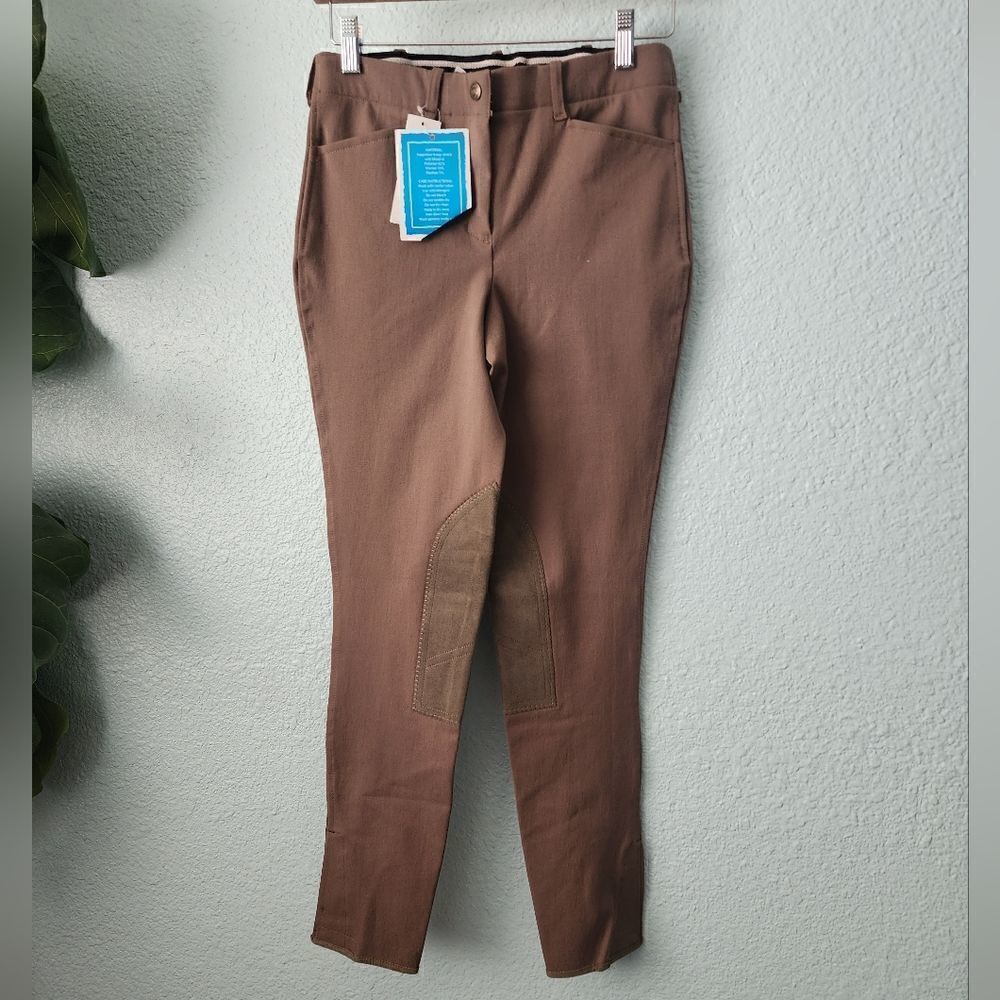 On Course breeches front zip new with tags